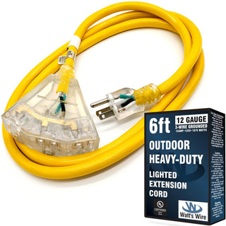 WW-12T006Y outdoor heavy duty extension cord