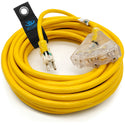 WW-12T100Y outdoor heavy duty extension cord with Velcro Strap